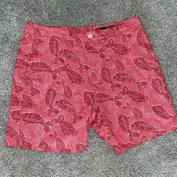 Vines Sailing Flying fish red print boating sailing Yacht Summer Breaker shorts - Picture 1 of 5
